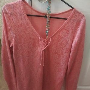 Peach blouse